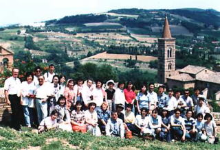 イタリア　ファノの郊外ウルビノの丘での写真